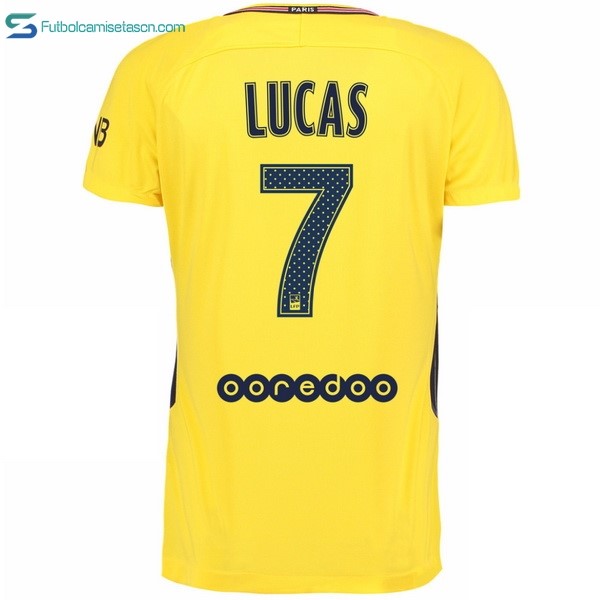 Camiseta Paris Saint Germain 2ª Lucas 2017/18